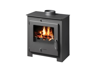 Houtkachel 8kW, Victoria, Bora lux, Zwart