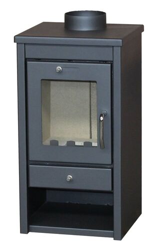 Houtkachel 7 kW, Victoria, De Luxe Sm, Zwart