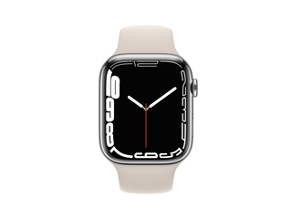 Apple Watch Series 7 OLED 45 mm 4G Zilver GPS
