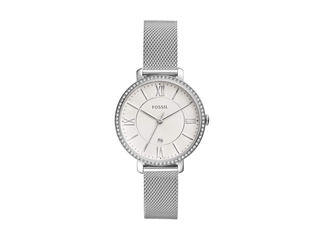 Fossil Jacqueline ES4627 Dames Horloge Zilverkleurig