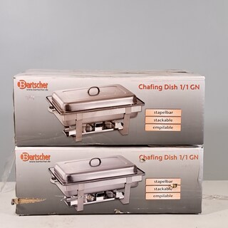 2x Chafing Dish, Batscher, 1/1 GN