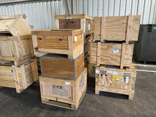 Partij houten kisten