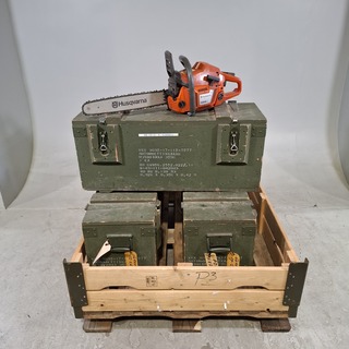 3x Kettingzaag in transportkist, Husqvarna, 359G