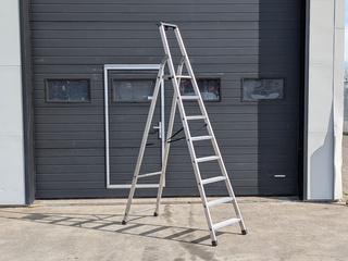 Werktrap 7-treeds met bordes, Kelfort, SP-8