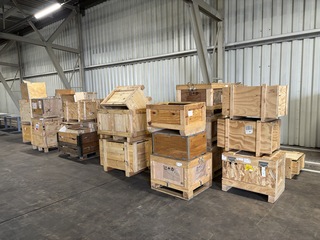 Partij houten kisten