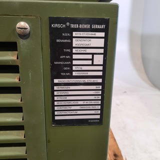 Aggregaat, Kirsch, NE3DHAE, 1994