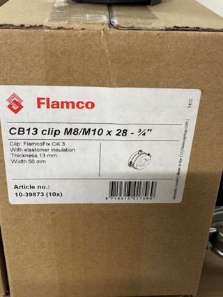 Ca. 14x Doos koudebrug beugels, Flamco