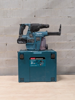 Accu boorhamer met filter, Makita DHR243, Makita DX07, 2025