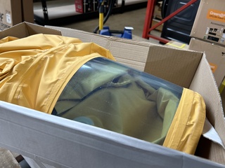 4x Airhood compact conform EN14594 met airflow regelaar en LD alarm