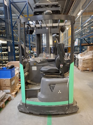 Reachtruck met gangpad geleiding, Mitsubishi, THD13N3, 2022