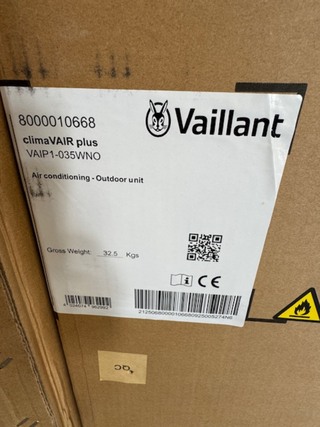 4x Airconditioning, Vaillant, ClimaVAIRplus