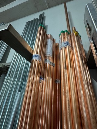 Ca. 90x Koperen buis