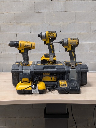 3x Accu gereedschap, DeWalt