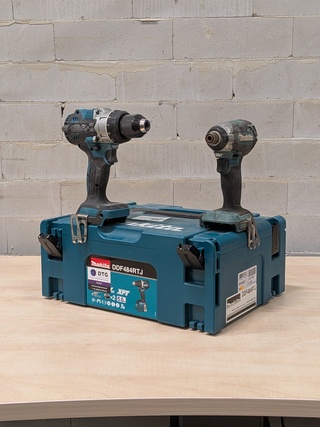 Accu slagschroevendraaier met accu schroevendraaier, Makita DTD153, Ma