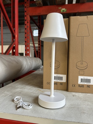 Ca. 15x Design tafellamp oplaadbaar USB-C, wit