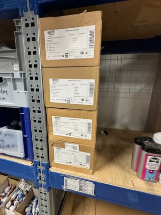 4x Doos koppelingen en ijzerwaren, Wavin, SmartFix-straight Connector