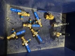 9x Diverse afsluitkraan