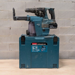 Accu boorhamer met filter, Makita DHR243, Makita DX07