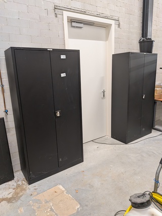 2x Archiefkast, zwart