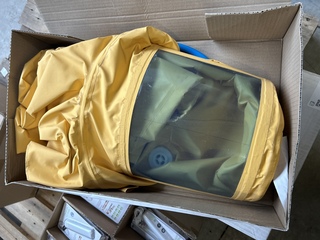 4x Airhood compact conform EN14594 met airflow regelaar en LD alarm