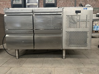 Koelwerkbank met 4 lades 135x63x88, IL, TNMG2V2510