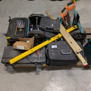 6x Gereedschapskoffer met inhoud