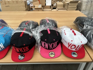 Ca. 500x Diverse snapback petten