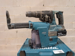 Accu boorhamer met filter, Makita DHR243, Makita DX07