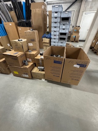 Ca. 10x Doos bochten, Wavin Wadal