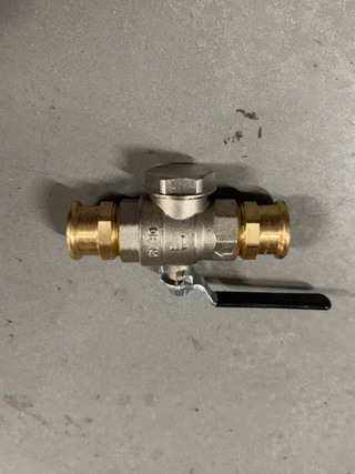 Ca. 16x Kogelafsluiter, Ubel, 9540326, met filter