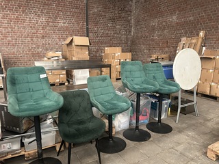 Partij barstoelen, horeca accessoires
