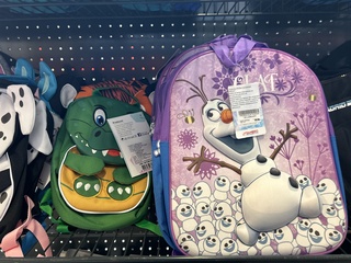 Ca. 60x Kinder rugtas, W.o. Olaf, Fisher Price