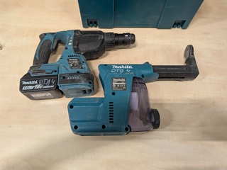 Accu boorhamer met filter, Makita DHR243, Makita DX07, 2025