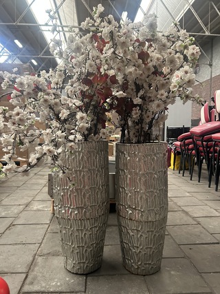 4x Kunstplant in pot