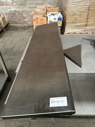 3x Rvs wandplank