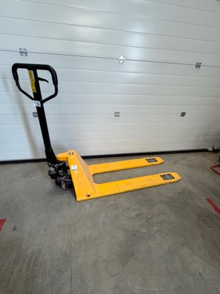 Palletwagen, geel, inrijhoogte 35mm, extra laag