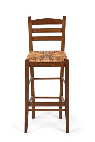 6x Barstoel, walnoot