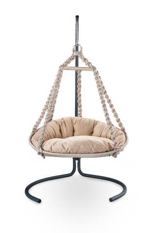 Hangstoel, Jobini, desert beige, wit