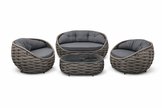 Loungeset, Dawi, taupe donker