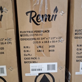 Elektrische sfeerhaard, Remii, 102755-XS, Zwart, 2017