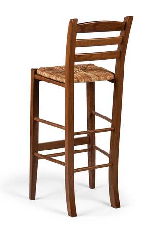 6x Barstoel, walnoot