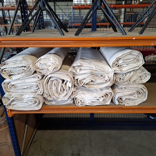 11x Pak Katoenen canvas ecru