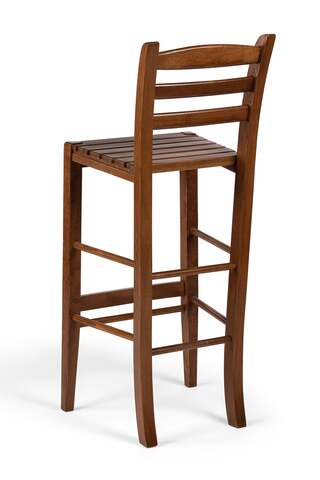 6x Barstoel, walnoot