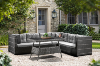 Loungeset, Hoek Mori, antraciet