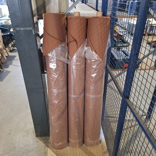 3x Rol Fijne canvas bekledingsstof, Terra