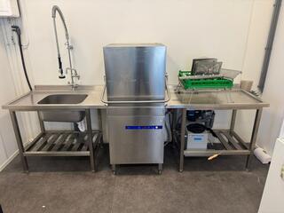 Complete horeca wasstraat doorschuif vaatwasser inclusief, CaterTech,