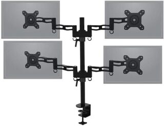 4x Monitor arm 4 schermen, Sam Creative, BRAAA000006