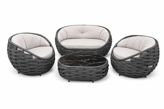 Loungeset, Dawi, antraciet