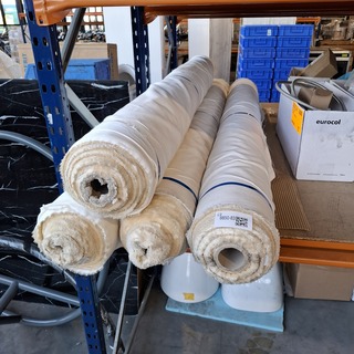 4x Rol Fijne keper bekledingsstof