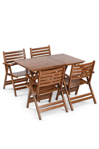 Tuinset, Der, walnoot, creme